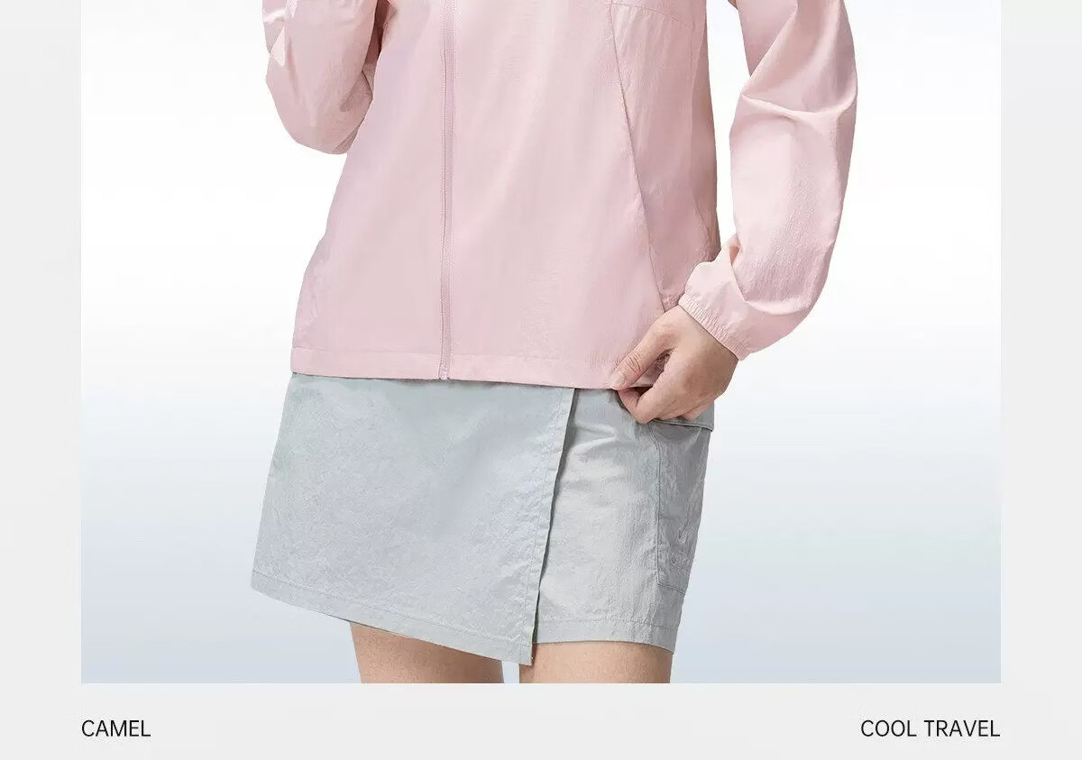 Camel Women's Original Yarn Sun Protection Jacket 2026 Spring Summer New UPF1000 Cooling Water-Repellent Sports Coat 24