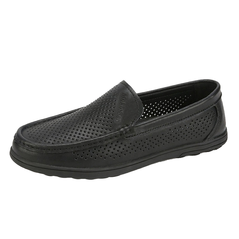 MULINSEN Men's Shoes, Business Casual, Hollow Breathable Slip-On Soft Sole Driving Loafers, Perforated Dad Shoes, L222003