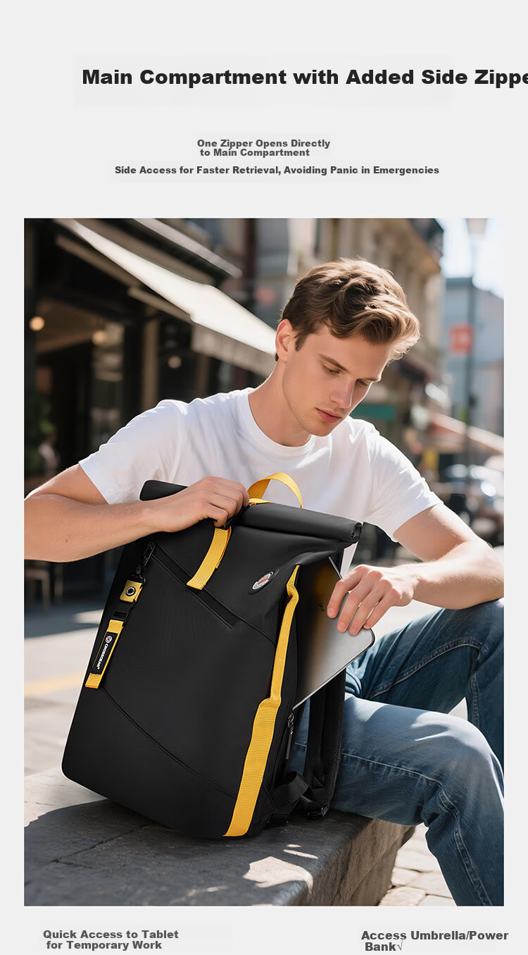 CROSSGEAR Cross Medal Weight Loss Master Business Backpack for Men 16-inch Laptop Bag Large Capacity Student School Travel Bag 19