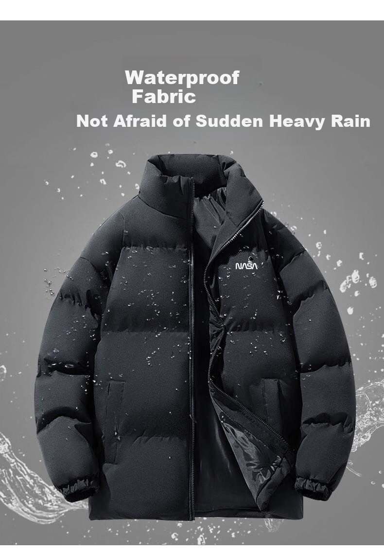 NASA MARVEL Men's Cotton Padded Jacket Winter Thick Warm Casual Trendy Couple's Coat 11
