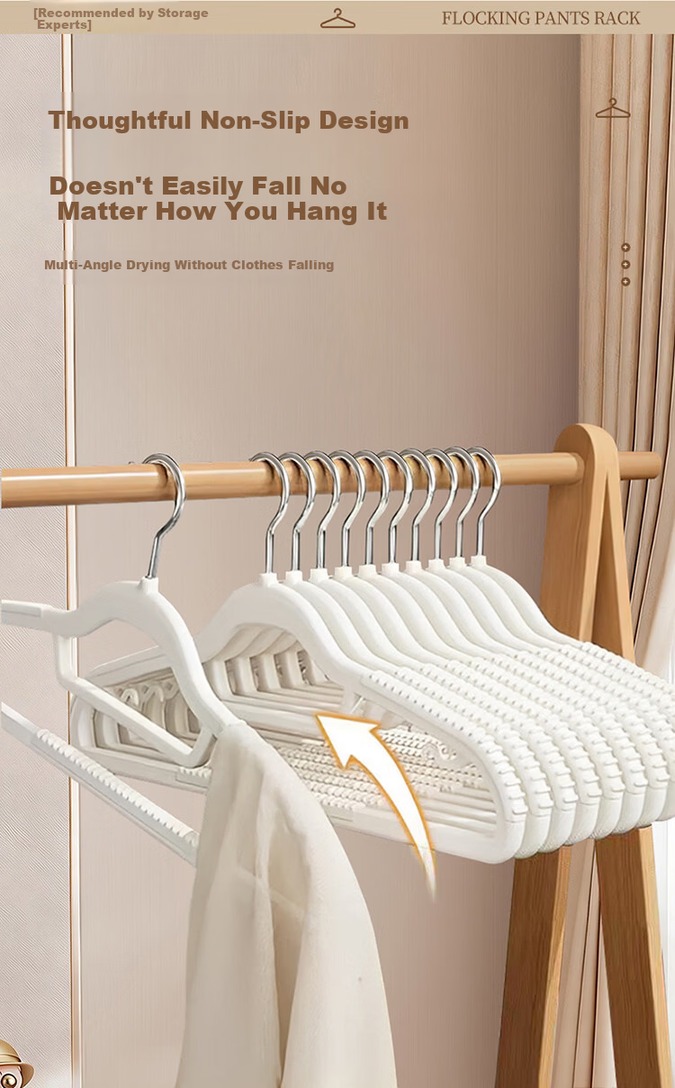JEKO&JEKO Household Clothes Hanger Non-Slip No-Trace Drying Rack Wardrobe Hanging Hanger Dormitory Student Clothes Drying Rack 1