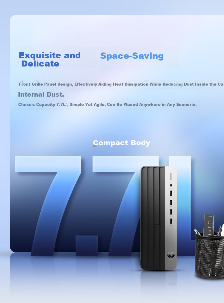 HP Zhan 66 High-Performance Desktop Computer (Core i3-14100, 16GB DDR5, 1TB SSD) 23.8" Monitor Business Office Education PC 4