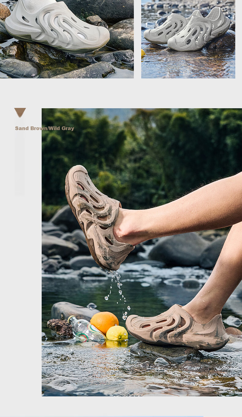 Jordan Shanshendong Men's Sandals 2026 Summer Breathable Hollow Anti-Slip Soft Sole Beach Slippers 19