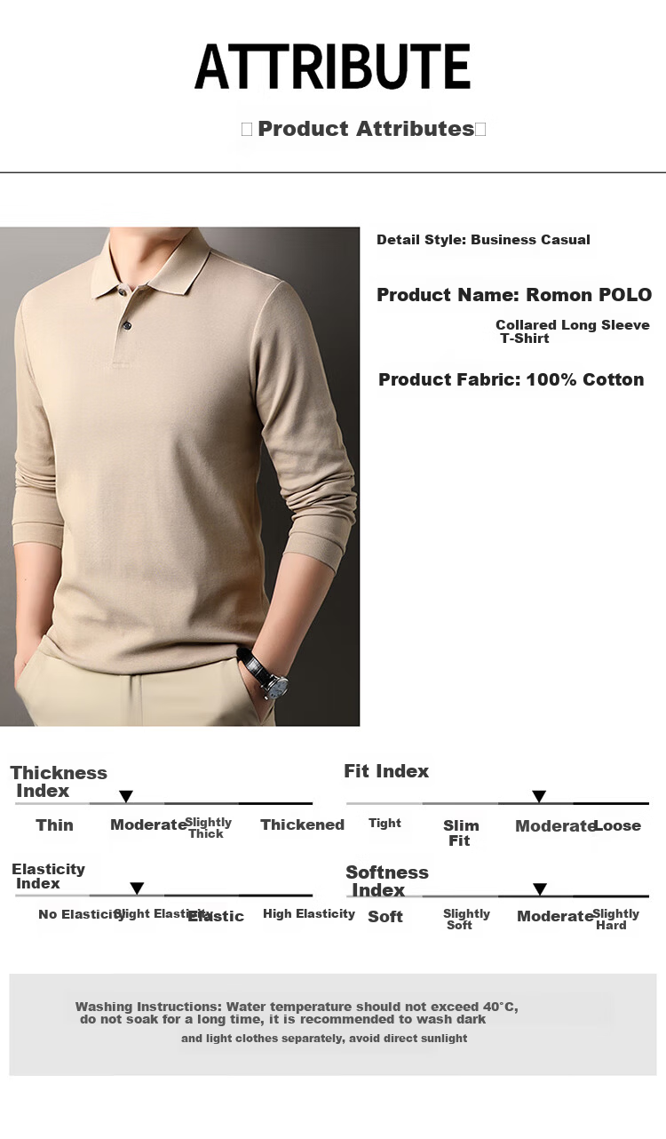 ROMON 100% Cotton Short Sleeve Men's Classic Business Polo Shirt Casual Solid Color Base Layer Black 3XL 5