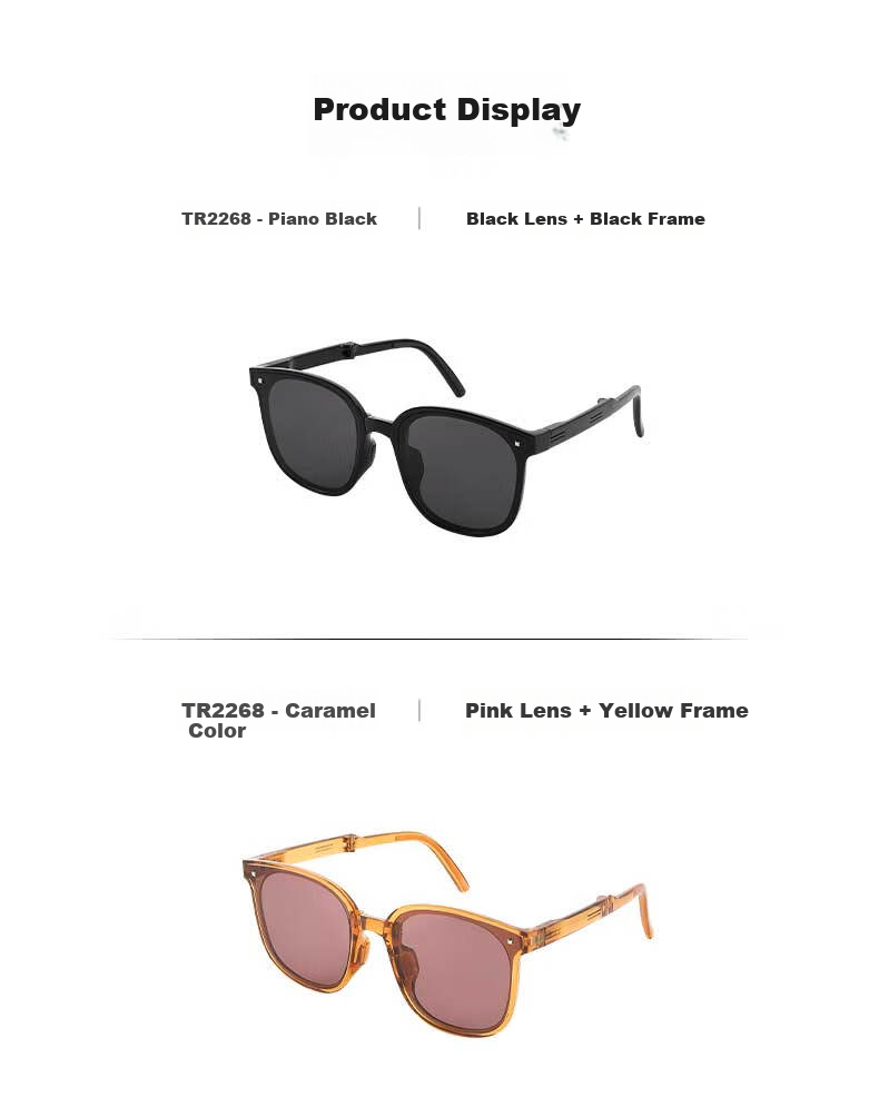 LOOK Polarized Folding Sunglasses Women Driving UV Protection Men Sunglasses Back to School Christmas Gift 11