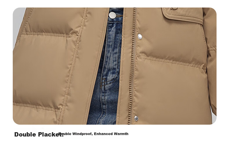 Yalu Women's Mid-Length Down Jacket 2025 Winter New Thickened Cold-Resistant Warm Fashionable Coat 11