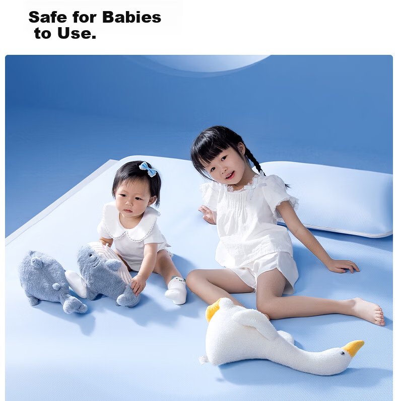 Half Crescent Moon Baby A-Class Deep Sleep Cooling Mat Ice Silk Cooling Mat Machine Washable Bed Sheet 1.5x2m 13