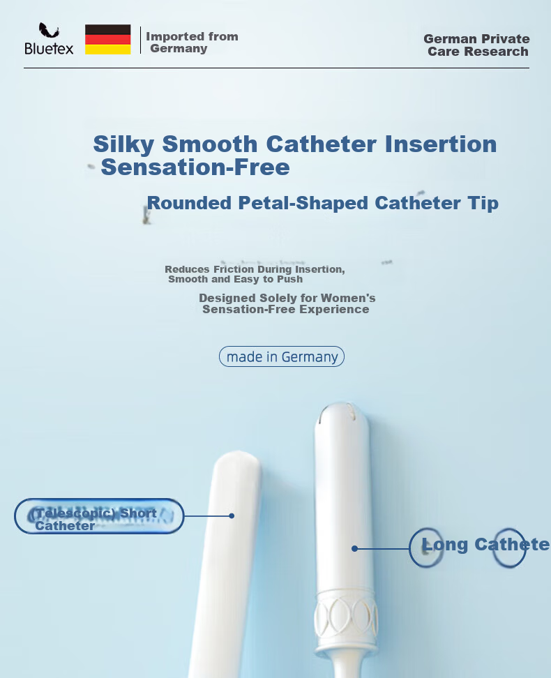 Bluetex Swimming Tampons Waterproof Vaginal Insert Menstrual Cotton Sticks for Hot Springs Period Use 6pcs 1