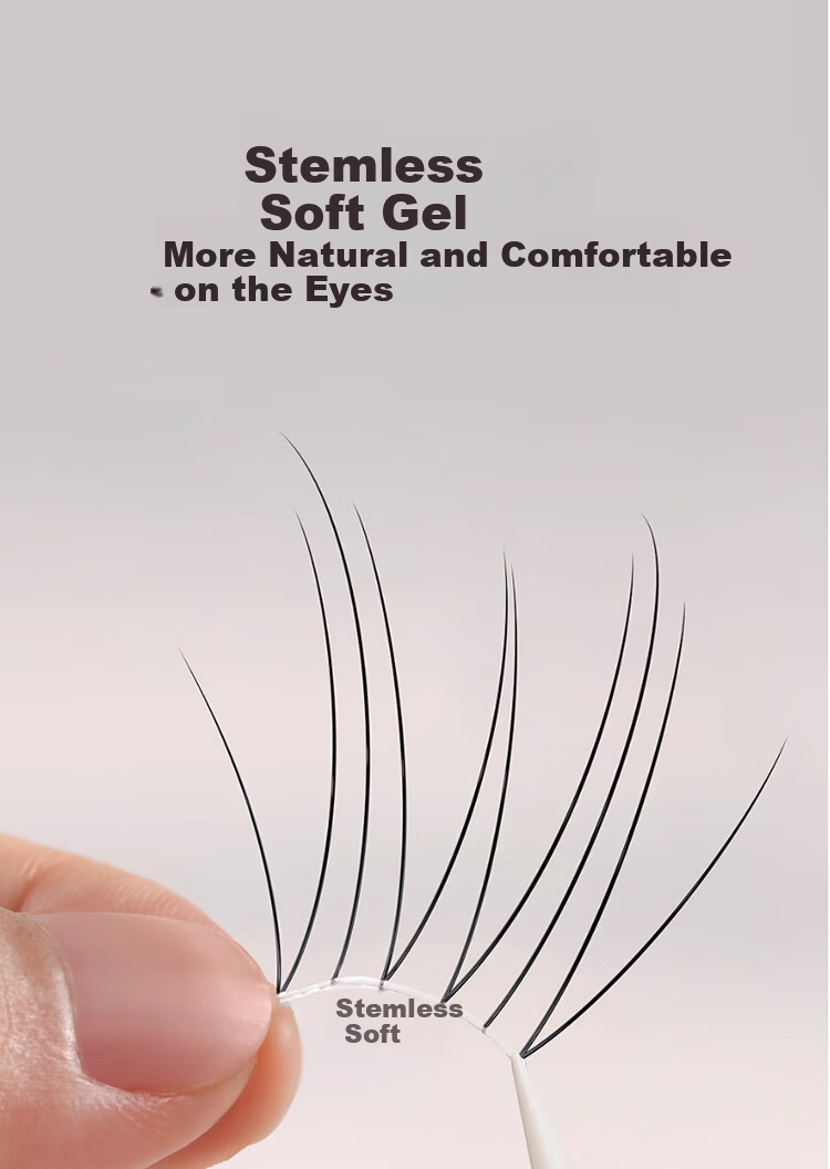 Goood Glue-Free 64-Cluster Ultra-Fine Korean Style Girl Group False Eyelashes, Individually Defined, Glue-Free Self-Adhesive, Formaldehyde-Free, Ultra-Natural Simulation 3