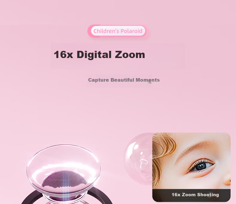 Yisirui Kids Camera Toy Birthday Gift for Ages 7-14 Printable Color Photos Instant Camera for Girls Ages 6-12 15