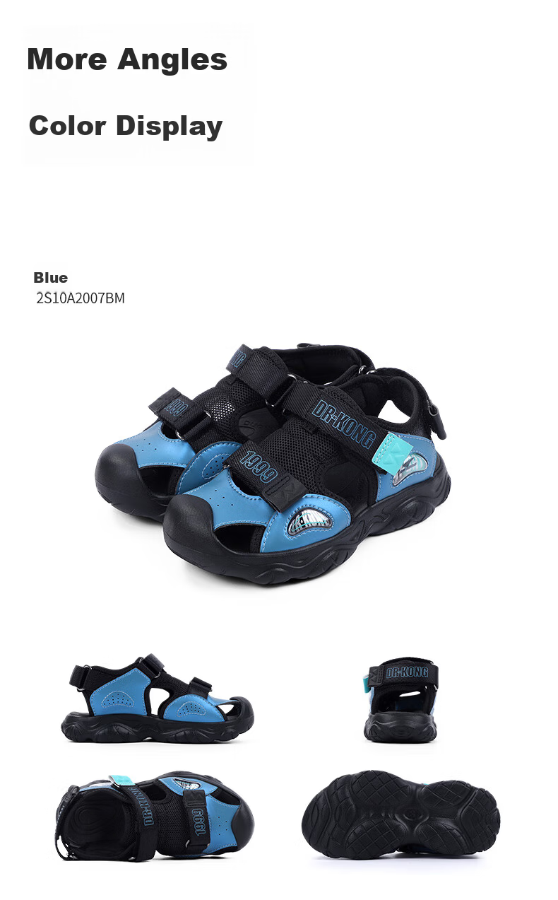 Dr. Jiang Full Contact Sandals Summer Unisex Kids Casual Children's Sandals 2S10A2007DW Purple Size 28 13