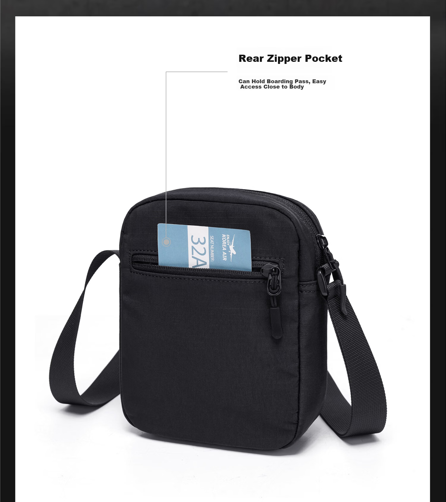 GOLF Men's Lightweight Single Shoulder Crossbody Bag iPad Phone Casual Sports Cycling Small Shoulder Bag for Women 10