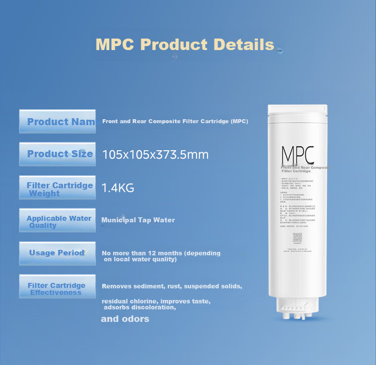 Midea 0 Scale Inhibitor MPC Filter Cartridge for MRC2088-1000G Galaxy 2.0 Mineral Purifier Dual Water Machine 1000G MPC Filter Cartridge 7
