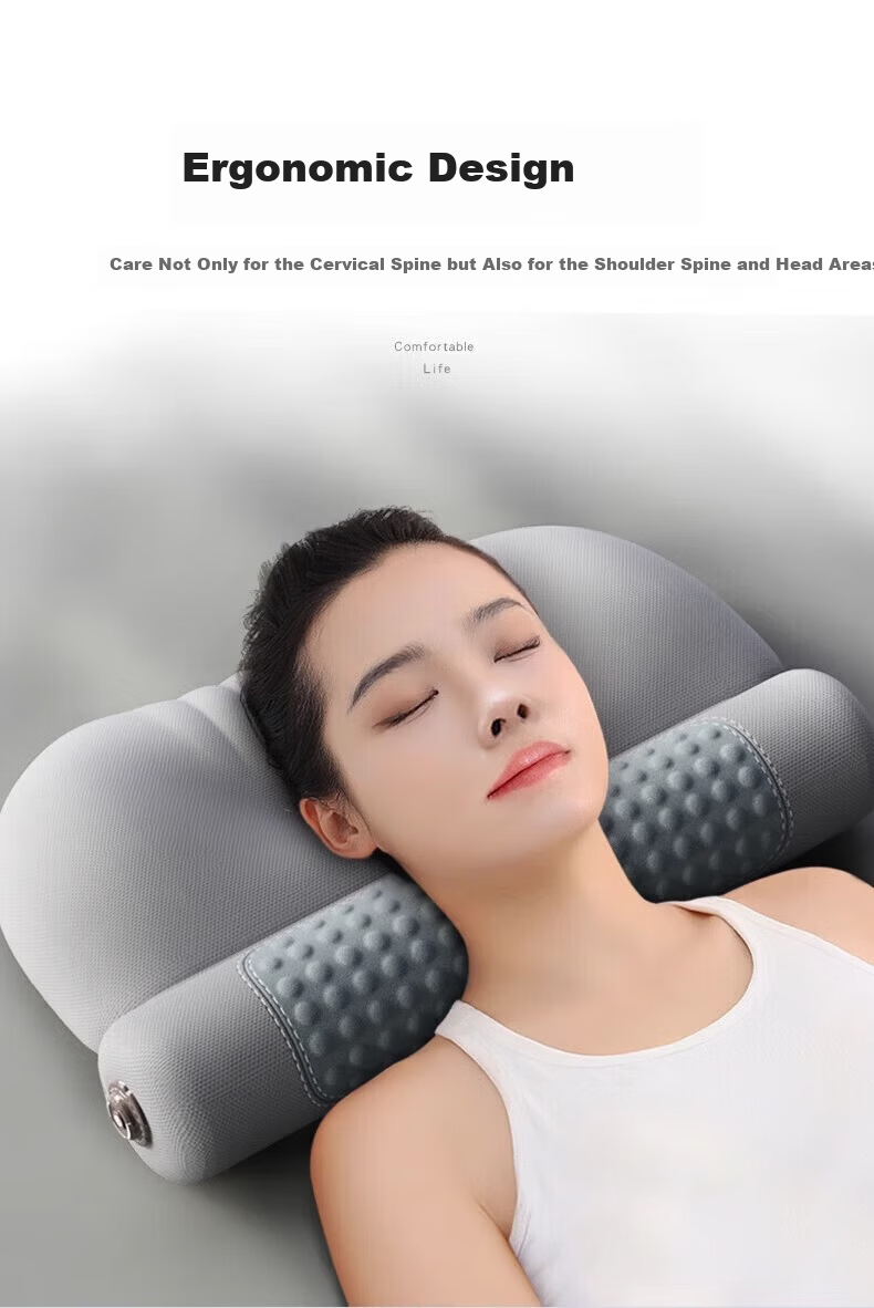 Jingyan Memory Foam Pillow Adult Sleep Aid Neck Support Cervical Pillow for Cervical Spondylosis Deep Sleep Mugwort Heat Therapy Cervical Pillow 9