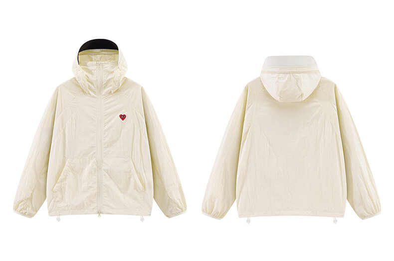 Charles Heart Summer Loose Fit Unisex UPF50+ Jacket Comfortable Cool Sun Protection Coat Pink XS 14