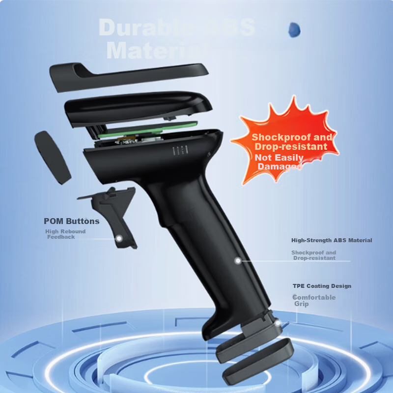 COMIX Wired Barcode Scanner QX111 Black - 1D & QR Code Reader for Medical Payment, Pharmacy, Supermarket, Cashier, and Express Tracking