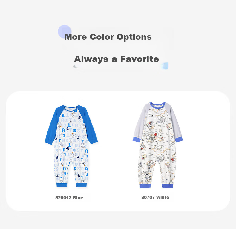 Jiusuiban Children's One-Piece Pajamas Boys Autumn Winter Class A Anti-Kick Split-Leg Sleeping Bag Comfortable Cotton Homewear for Toddlers and Kids 11