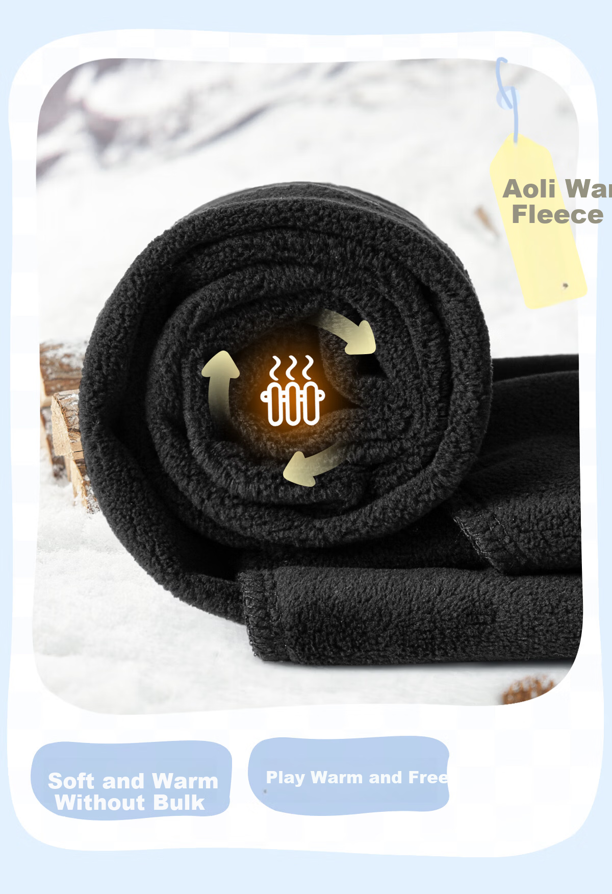 TonLion Kids Fleece-Lined Winter Pants, Unisex Waterproof Windproof Woven Work Trousers, Black, Size 150 14