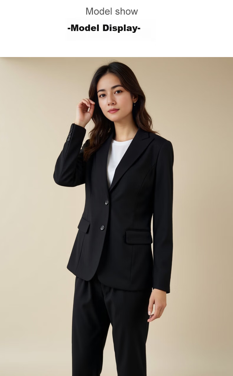 ROMON Women's Slim Fit Business Suit Jacket Professional Office OL Interview Work Commuter Blazer 10