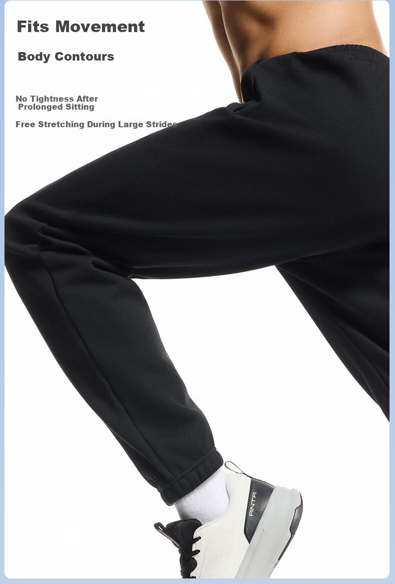 Anta Men's Summer Straight-Leg Knit Running Pants Skin-Friendly Casual Commuter Sports Pants 9