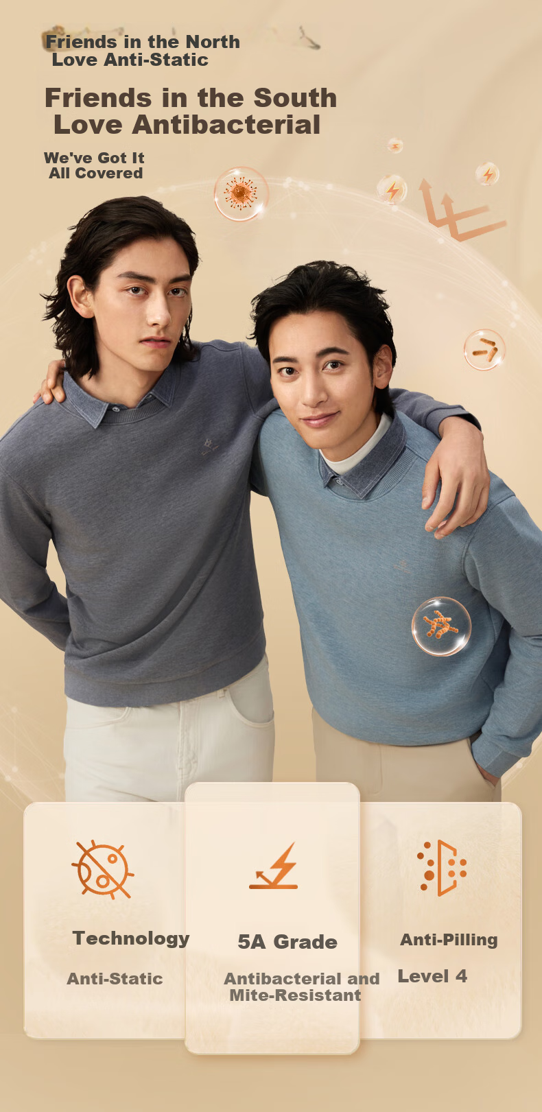 Hodo Anti-Pilling Wool Blend Fleece-Lined Two-in-One Thermal Warm Shirt Collar Sweater for Men 7