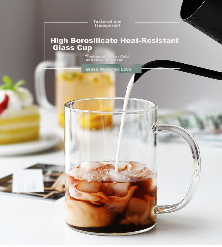 Green Apple Tea Infuser Cup 350ml Double-Layer Glass One-Button Lid Tea Brewing Cup Gift for Leaders and Elders New Year Present 2