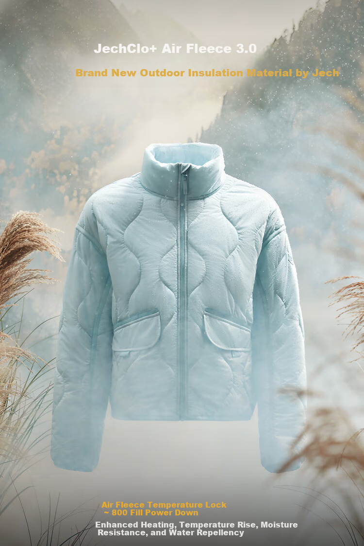 Beneunder Women's Quilted Jacket Lightweight Mid-Warm Stand Collar CL18624 Fast Heating Warm Cotton Coat Machine Washable 4