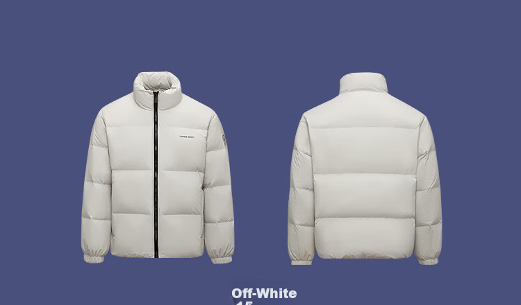 HLA Men's Down Jacket [Filling 129-165g] Three-Body Red Coast Base Collaboration Series Winter Coat for Men 12