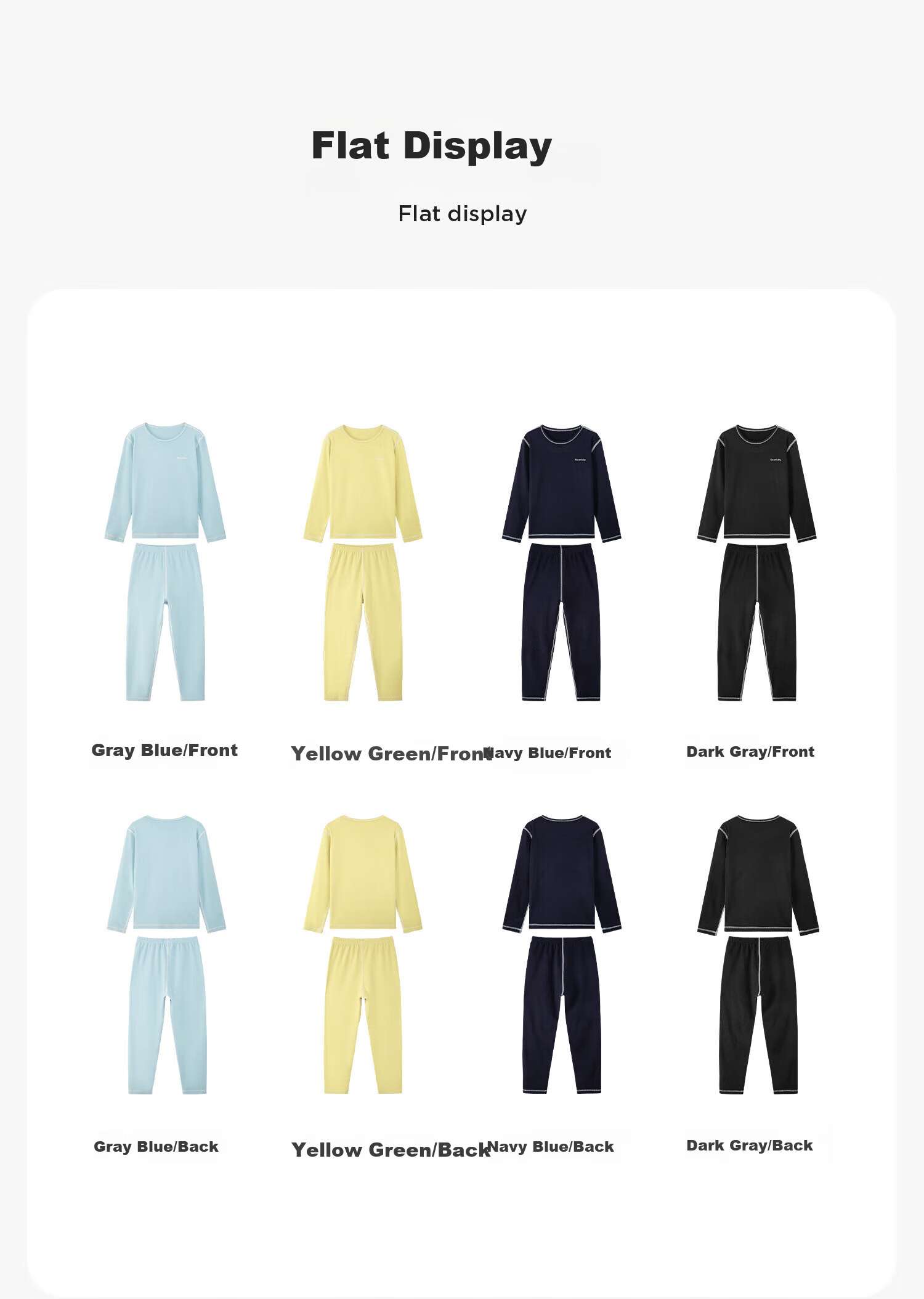 Zuo Xi Children's Thermal Underwear Set Boys and Girls Autumn Clothes 2025 New Homewear Base Layer Navy Blue 160 14