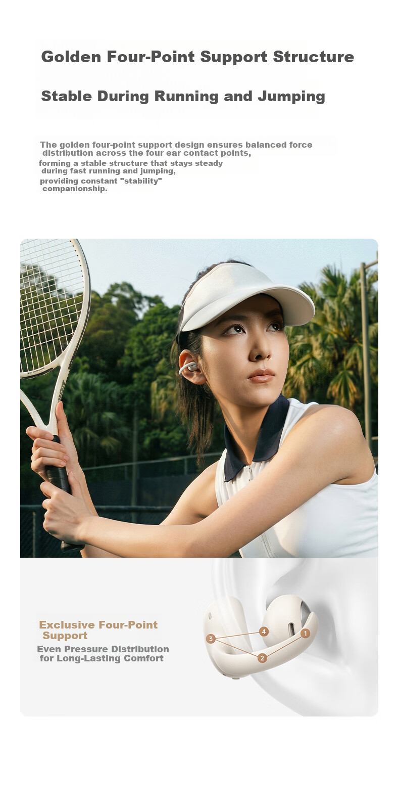 BASEUS [New Product | Exclusive First Release] MC2 Comfortable Ear Clip Bluetooth Headphones, Open-Style Non-In AI Translation Call Noise Reduction Sports Long Battery Life 2026 Latest Model 10