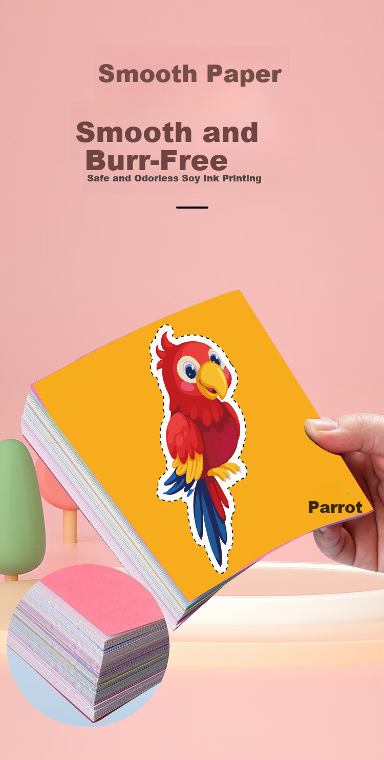 Danmiqi Paper Cutting Children's Handicraft Kindergarten 3 Years Old 26 Pieces Baby Beginner Kids Toy DIY Craft Children's Birthday Gift 3
