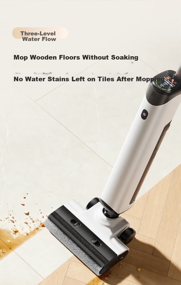 JD Jingzao Little Orca Plus Floor Washer 21KPa Suction 100℃ Hot Water Cleaning Wireless 3-in-1 Home Mop Vacuum Self-Cleaning Floor Cleaner Mother's Day Gift for Mom 18