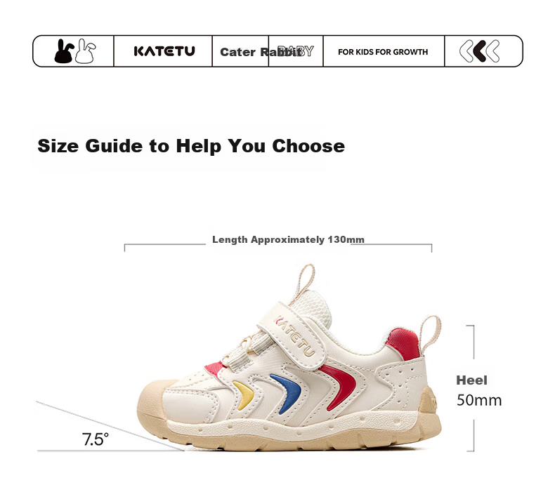 Carter Rabbit Baby Toddler Walking Shoes Spring New Children's Shoes Kindergarten Kids White Shoes 1-3 Years Functional Stable Shoes X4CE024 16