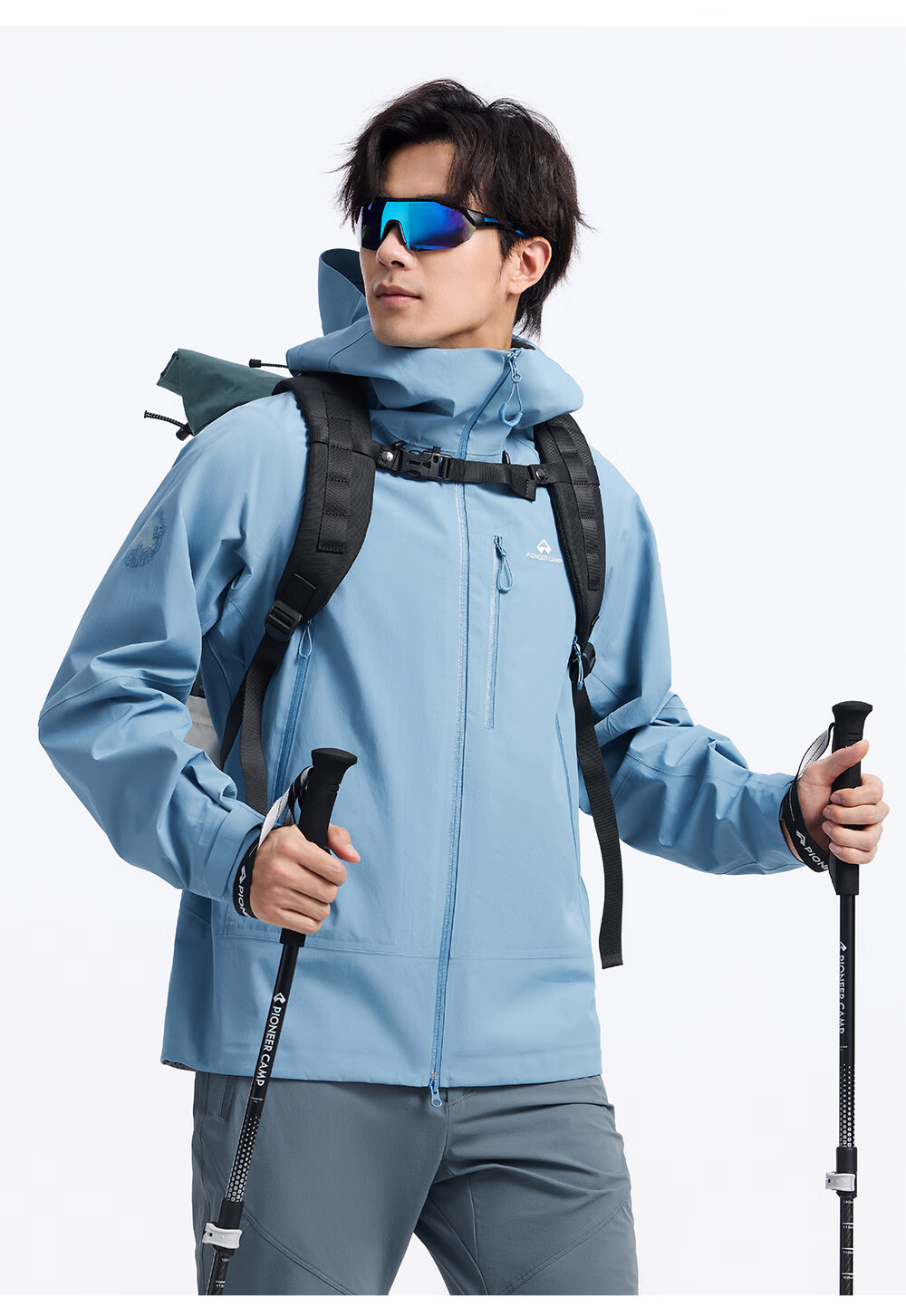 Toread Jin Yi Wei Three-Pocket Men's Softshell Jacket Summer Casual Outdoor Windproof Waterproof Hiking Mountaineering Coat 25