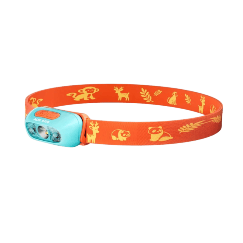 AUX Student Headlamp Headband Strong Light Rechargeable Lightweight Outdoor Mountaineering Kids Lighting Small Ultra-Bright Starry Blue