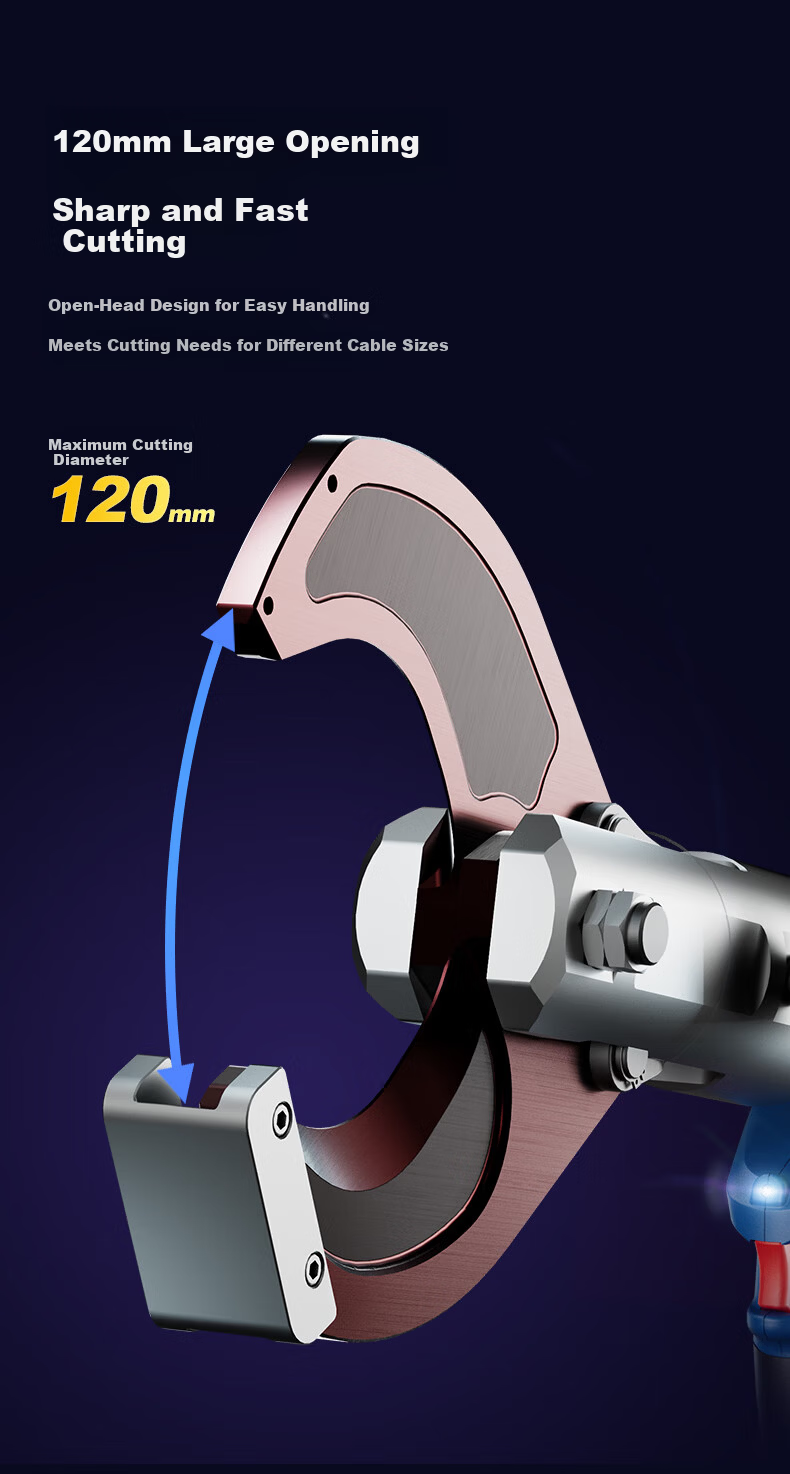 Dongcheng 20V Electric Hydraulic Cutter DCYJ120E Cordless Hydraulic Cable Cutter Multifunctional Wire Cutter Pliers 4