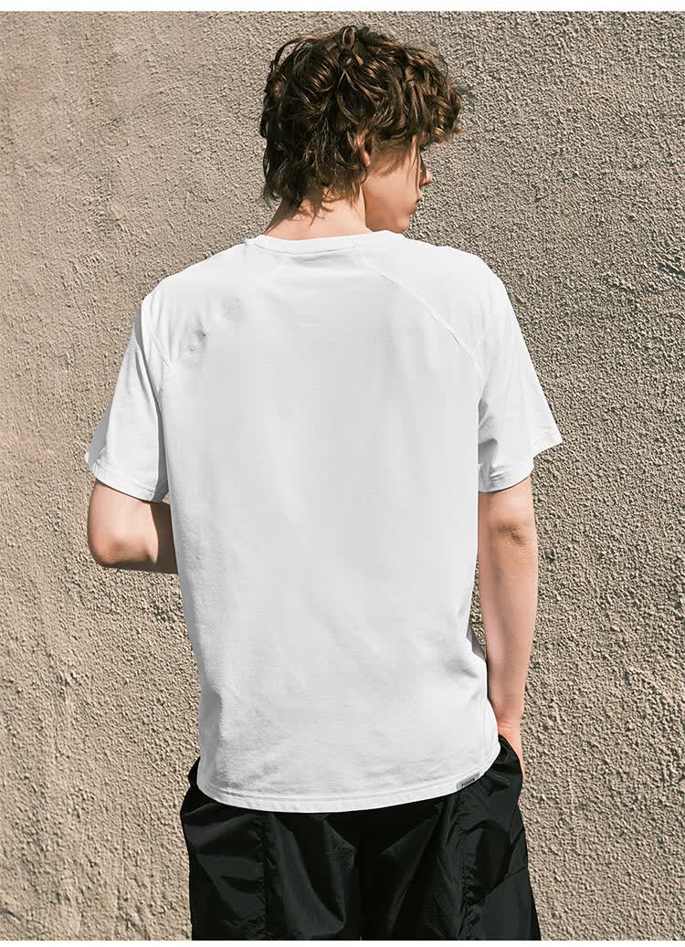 FILA Official Trendy Couple Knitted Dopamine Short Sleeve T-Shirt 26 Summer Quick-Dry Sports Tee 45