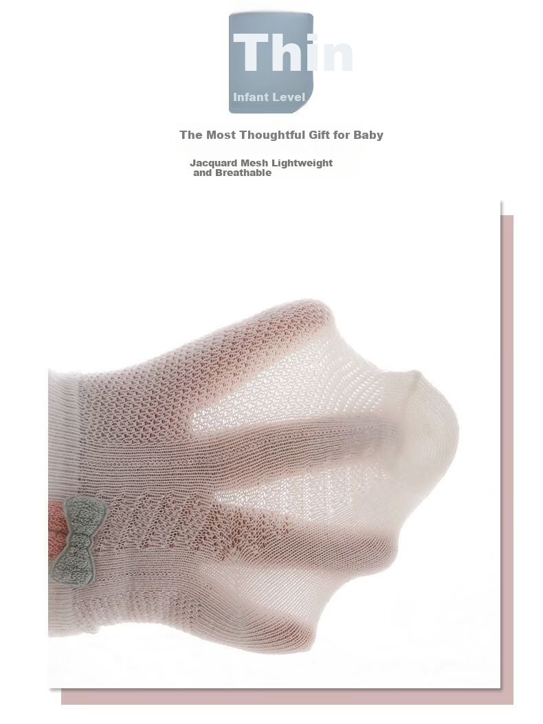 JOYNCLEON Baby Socks Summer Thin Newborn Infant Children's Cute Mid-Calf Cotton Socks Jyf18312 2