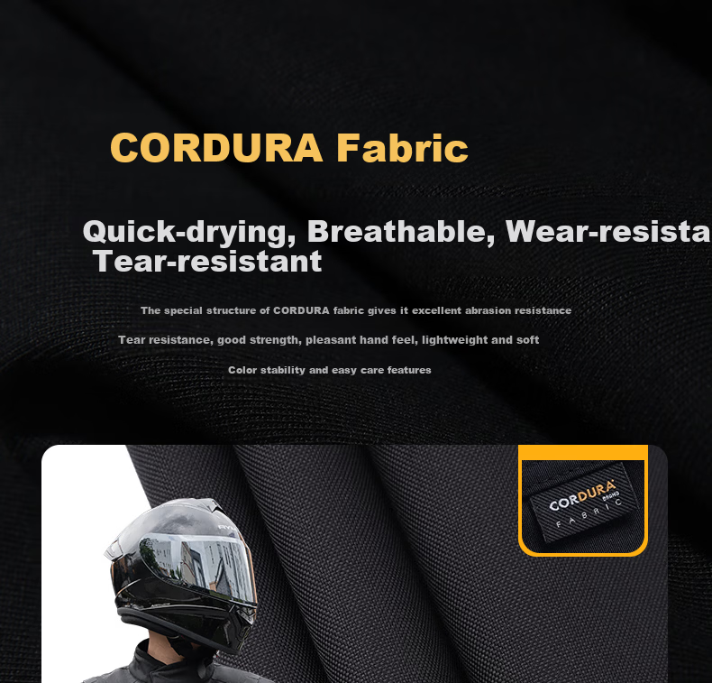 STAR FIELD KNIGHT Motorcycle Riding Jacket, Summer And All-Season Warm Fleece-Lined, Outdoor Motorbike Travel Gear, Black, Size 3XL 14