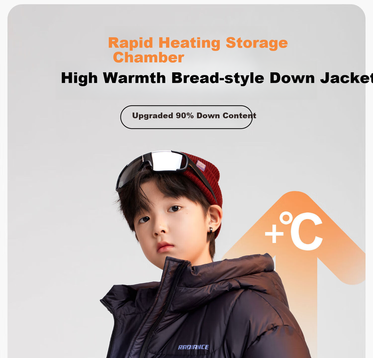 Zuo Xi Boys' Down Jacket Winter Warm 2025 New Children's Three-Proof Hooded Puffer Coat Blue 120 2