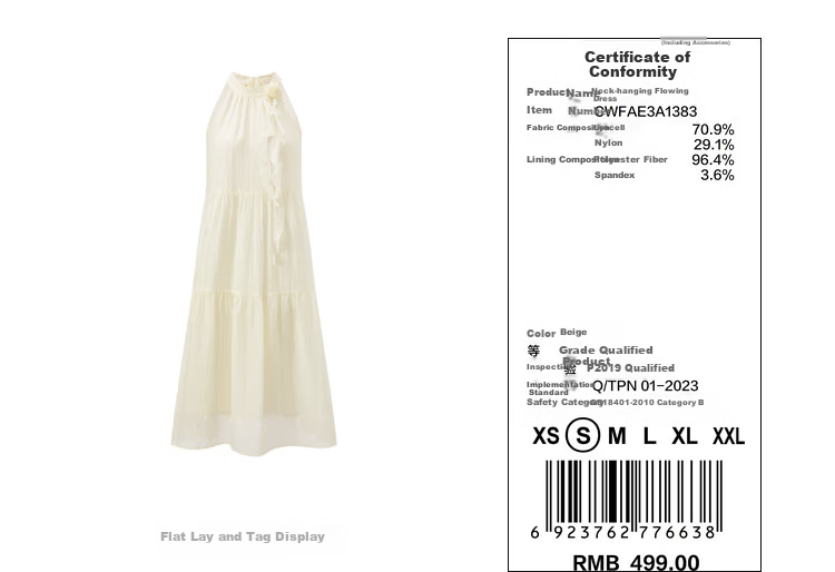LeTing Camellia Girl Textured Halter Neck Long Dress Vacation Style Ribbon Dress Pink (In Stock) M 22