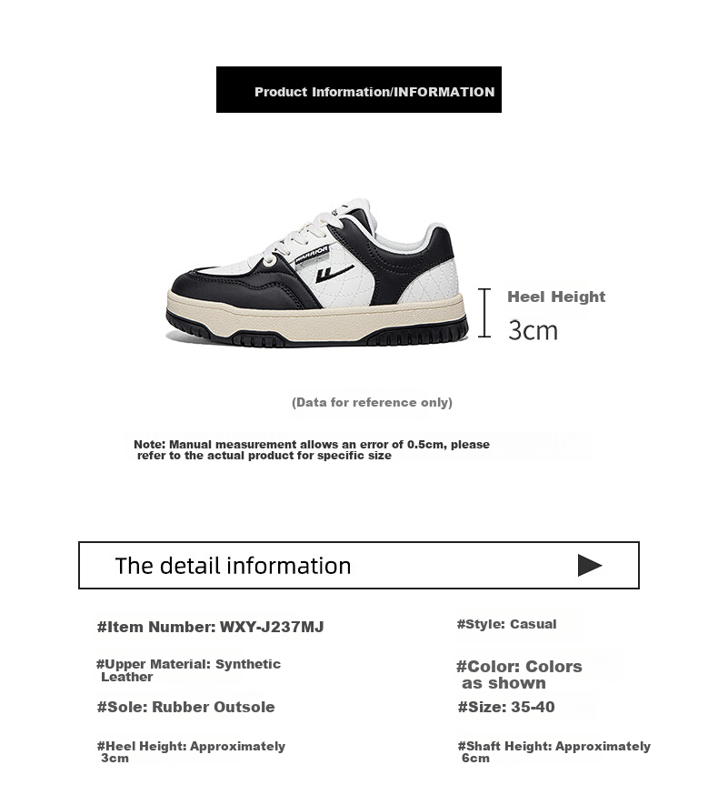 Warrior Official Women's Sneakers 2026 Spring New Thick Sole Height Increasing Soft Elastic Sports Shoes Black Beige Size 37 2