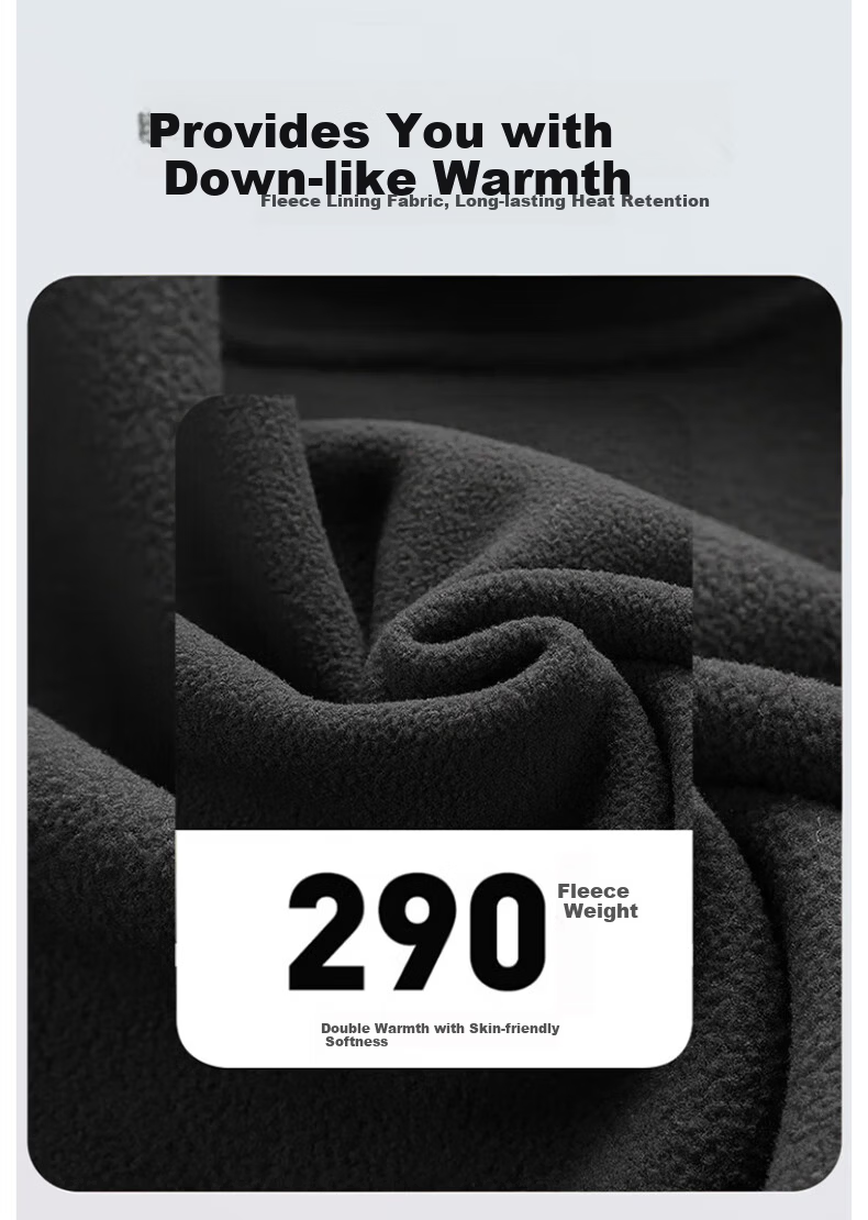 Warrior 3-in-1 Waterproof Windproof Outdoor Hiking Jacket Fleece Detachable Coat Black Unisex 4