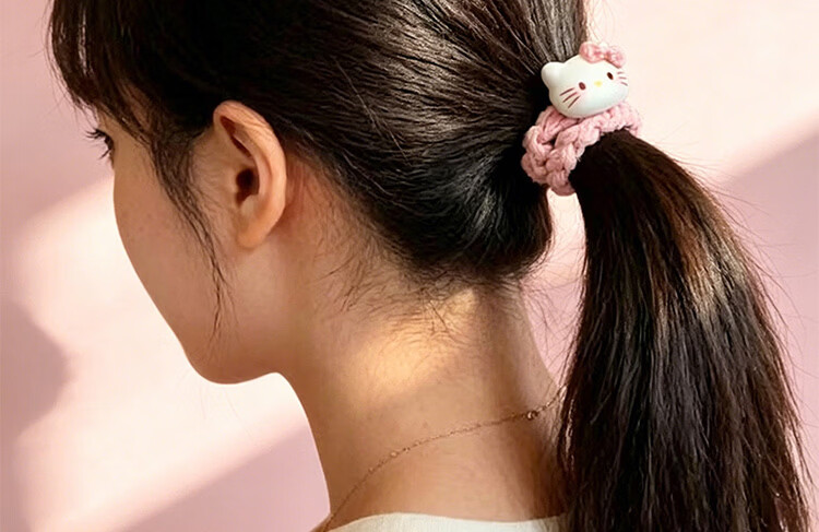 Princess Code Children's Day Gift Hair Tie for Girls High Elastic Hair Band Damage-Free Student Hair Rope Bun Holder 6