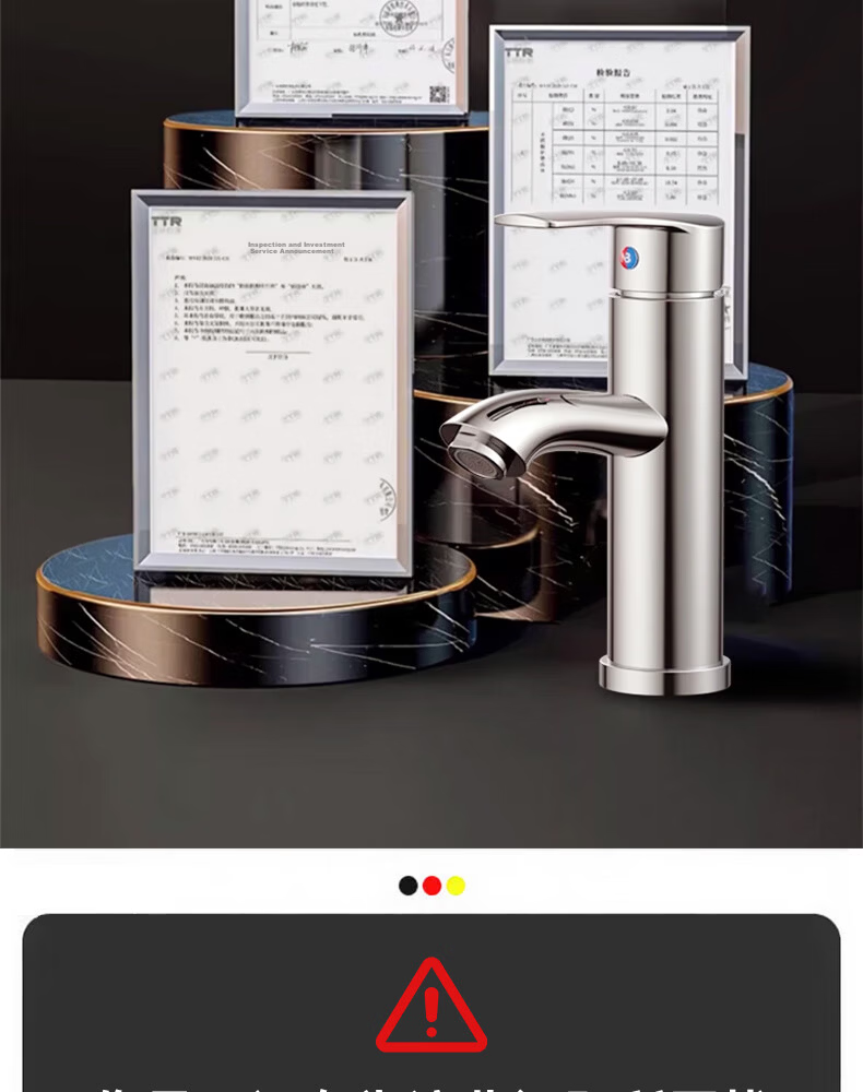 Yipinyinxiang Bathroom Faucet, Hot And Cold Basin Tap, Double Or Triple Hole Washbasin Faucet, Bathroom Tap 8