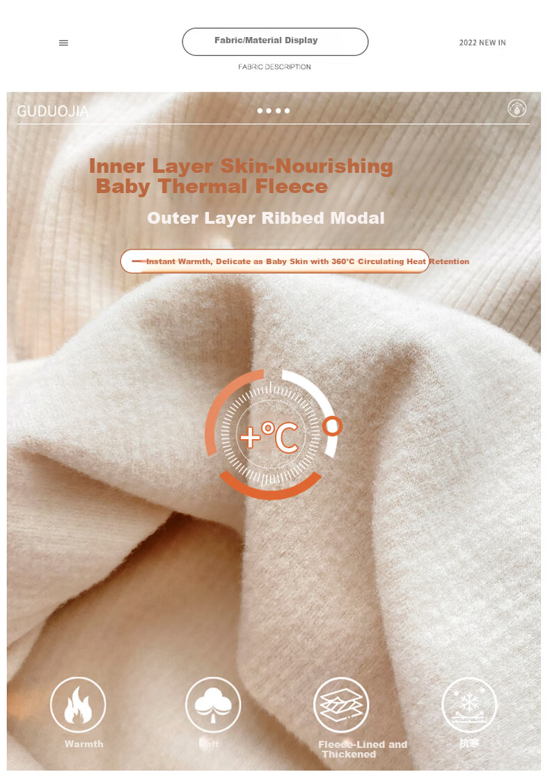 LangSha Round Neck Base Layer for Women, Fall/Winter 2025 New Thickened Ribbed Fleece, 7A Antibacterial Anti-Mite Long Sleeve Slim-Fit Inner Top 5