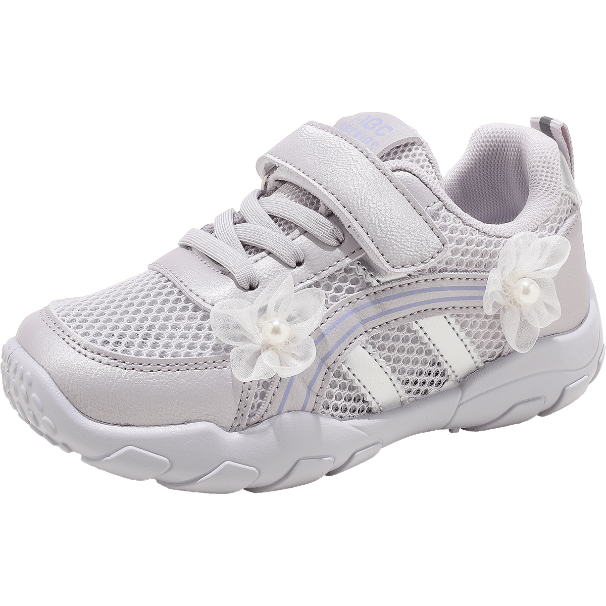 ABC KIDS Children's Running Shoes 2026 Summer New Boys and Girls Breathable Single Mesh Sports Shoes Purple Size 30