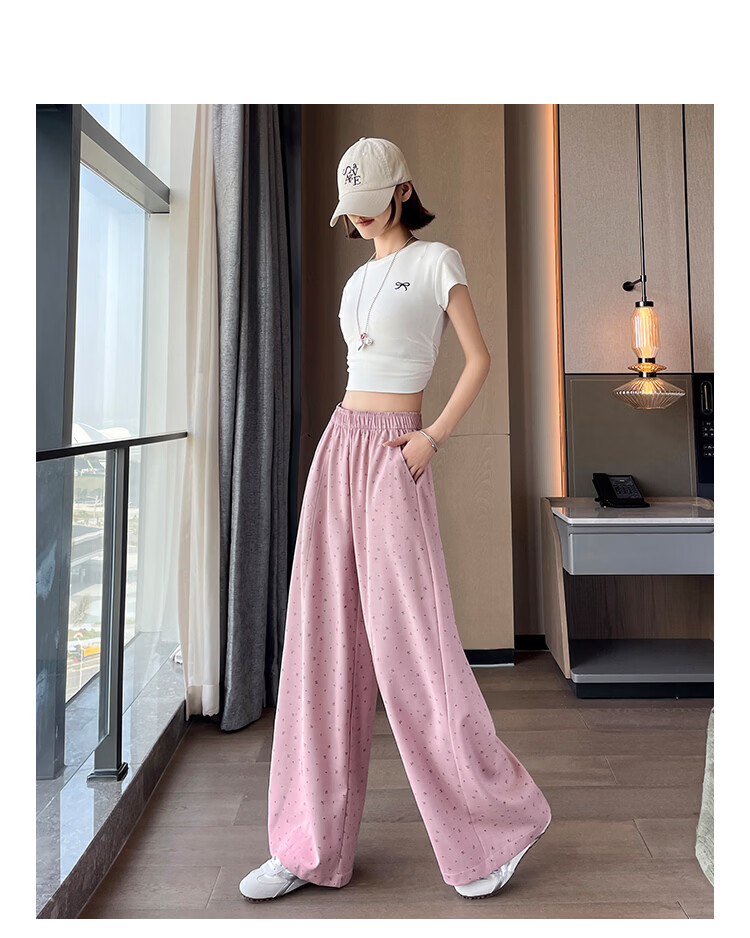 2026 New Summer Women's Loose High-Waist Wide-Leg Floral Casual Pants 17