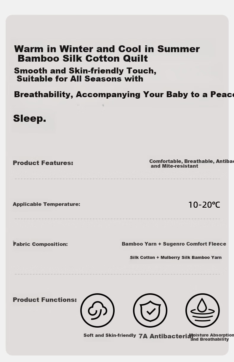 EMXEE Baby Summer Cool Quilt, Children's Blanket for All Seasons, Gauze Blanket for Newborns, Air Conditioning Quilt, Kindergarten Blanket, 120*140cm 1
