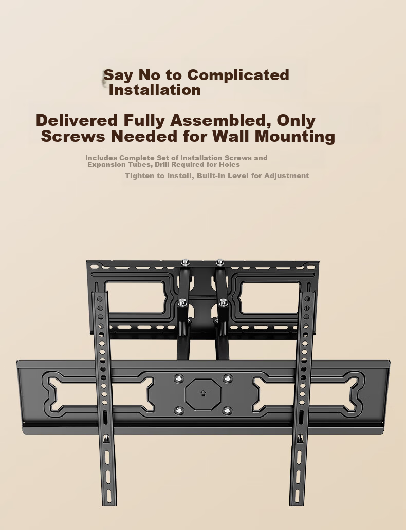 Beishi 32-75 Inch TV Mount Bracket Rotatable Extendable LCD Wall Mount Universal TV Stand 7